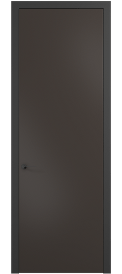 Дверь межкомнатная 0010 АКП МАН. Цвет Матовый антрацит. Материал Гладкая эмаль. Коллекция Планум Про. Картинка.