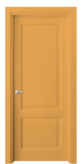 Дверь межкомнатная 6323 Пастельно-жёлтый RAL 1034. Цвет RAL Пастельно-жёлтый RAL 1034. Материал Массив бука эмаль. Коллекция Toscana Elegante. Картинка.