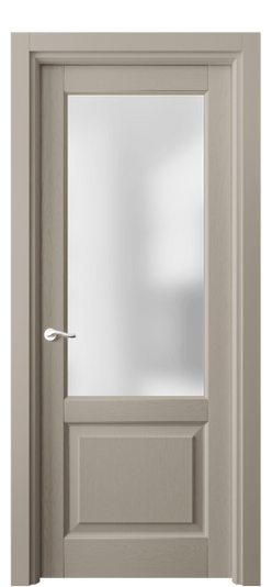 Дверь межкомнатная 0740 ДБСК САТ. Цвет Дуб бисквитный. Материал Массив дуба эмаль. Коллекция Лигнум. Картинка.