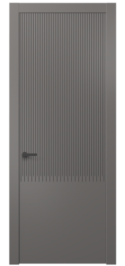 Дверь межкомнатная АКП 8627 МКЛС. Цвет Матовый классический серый. Материал Гладкая эмаль. Коллекция Dune. Картинка.