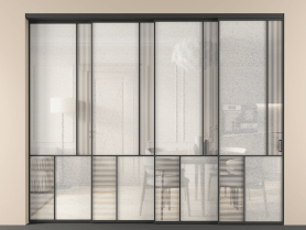 Алюминевая перегородка vntl4_1 ЧЕР. Цвет Алюминий Черный. Материал Алюминий. Коллекция Перегородка Mosaic внутри проёма 4 створки с синхронным механизмом. Фото. Алюминевая перегородка vntl4_1 ЧЕР. Цвет Алюминий Черный. Материал Алюминий. Коллекция Перегородка Mosaic внутри проёма 4 створки с синхронным механизмом. Картинка.