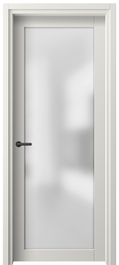 Дверь межкомнатная 2102 СТБЛ САТ. Цвет Софт-тач белоснежный. Материал Полипропилен. Коллекция Neo. Картинка.