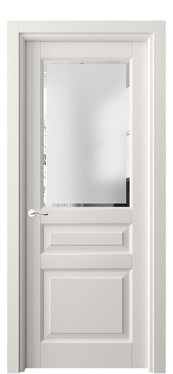 Дверь межкомнатная 0710 ДПБЛ САТ-Ф. Цвет Дуб пудровый белый. Материал Массив дуба эмаль. Коллекция Лигнум. Картинка.