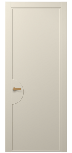 Дверь межкомнатная АКП 8604 МБСР. Цвет Матовый бежево-серый. Материал Гладкая эмаль. Коллекция Frame. Картинка.