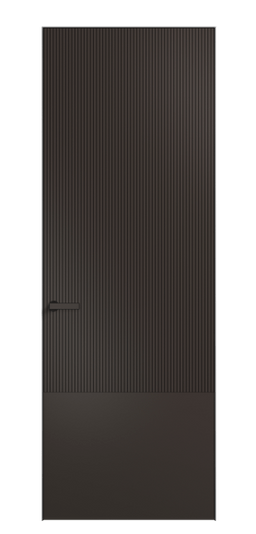 Дверь межкомнатная АКП 8203 МАН Матовый антрацит. Цвет Матовый антрацит. Материал Гладкая эмаль. Коллекция Вельвет. Картинка.