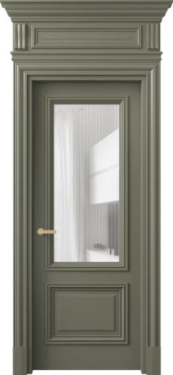 Дверь межкомнатная 7302 БОТ DUNE. Цвет Бук оливковый тёмный. Материал Массив бука эмаль. Коллекция Antique. Картинка.