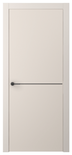 Дверь межкомнатная 4207 ПЭПБ. Цвет ПЭТ пудровый бежевый. Материал ПЭТ. Коллекция Freedom. Картинка.
