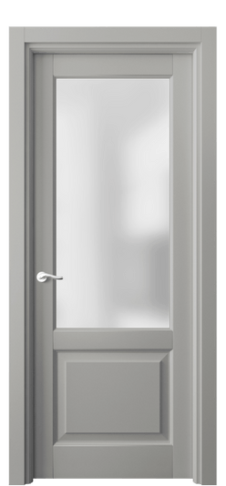 Дверь межкомнатная 0740 МНСР САТ. Цвет Матовый нейтральный серый. Материал Гладкая эмаль. Коллекция Лигнум. Картинка.