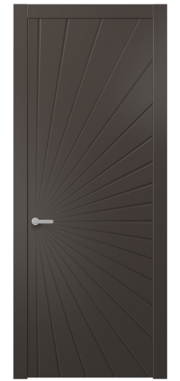 Дверь межкомнатная АКП 8649 МАН. Цвет Матовый антрацит. Материал Гладкая эмаль. Коллекция Alba. Картинка.