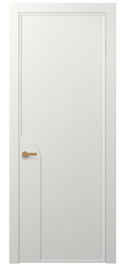 Дверь межкомнатная АКП 8605 МССР. Цвет Матовый светло-серый. Материал Гладкая эмаль. Коллекция Frame. Картинка.