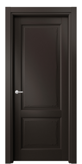 Дверь межкомнатная 6323 МАН . Цвет Матовый антрацит. Материал Гладкая эмаль. Коллекция Тоскана Элегантэ. Картинка.