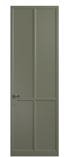 Дверь межкомнатная 7531 МОТ. Цвет Матовый оливковый тёмный. Материал Гладкая эмаль. Коллекция Softform. Картинка.