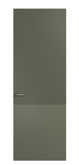 Дверь межкомнатная АКУ 8205 МОТ Матовый оливковый тёмный. Цвет Матовый оливковый тёмный. Материал Гладкая эмаль. Коллекция Velvet. Картинка.