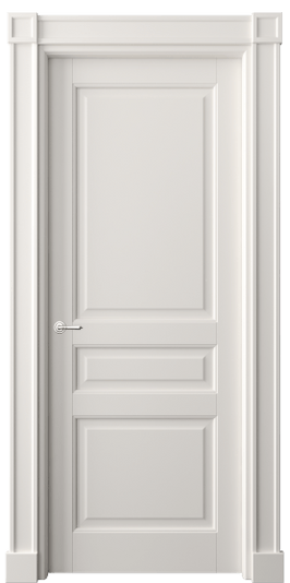 Дверь межкомнатная 6305 МПБЛ. Цвет Матовый пудровый белый. Материал Гладкая эмаль. Коллекция Тоскана Плано. Картинка.