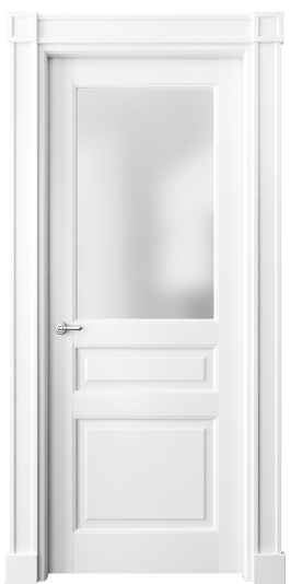 Дверь межкомнатная 6304 МБЛ САТ. Цвет Матовый белоснежный. Материал Гладкая эмаль. Коллекция Тоскана Плано. Картинка.
