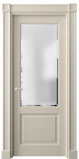 Дверь межкомнатная 6302 МБСР САТ-Ф. Цвет Матовый бежево-серый. Материал Гладкая эмаль. Коллекция Тоскана Плано. Картинка.