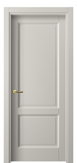 Дверь межкомнатная 1421 МОС. Цвет Матовый облачно-серый. Материал Гладкая эмаль. Коллекция Galant. Картинка.