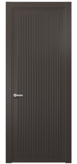 Дверь межкомнатная 8642 МАН . Цвет Матовый антрацит. Материал Гладкая эмаль. Коллекция Альба. Картинка.