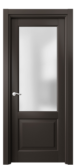 Дверь межкомнатная 0740 МАН САТ. Цвет Матовый антрацит. Материал Гладкая эмаль. Коллекция Лигнум. Картинка.
