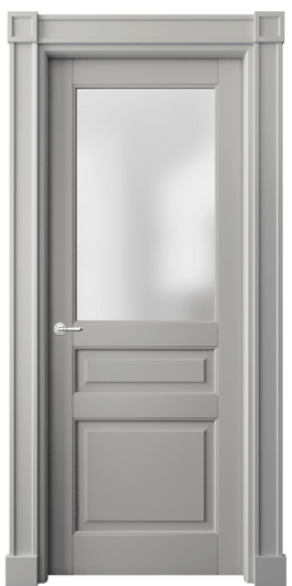 Дверь межкомнатная 6304 МНСР САТ. Цвет Матовый нейтральный серый. Материал Гладкая эмаль. Коллекция Тоскана Плано. Картинка.