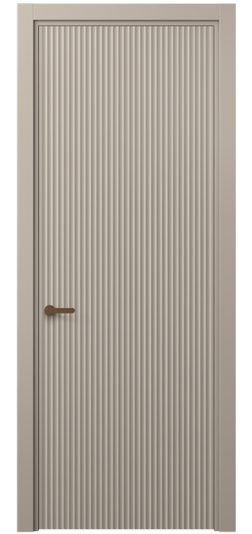 Дверь межкомнатная 8641 МБСК . Цвет Матовый бисквитный. Материал Гладкая эмаль. Коллекция Alba. Картинка.