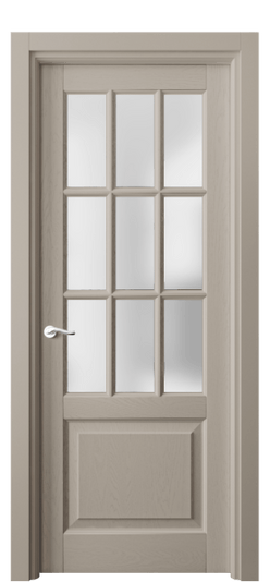 Дверь межкомнатная 0748 ДБСК САТ. Цвет Дуб бисквитный. Материал Массив дуба эмаль. Коллекция Lignum. Картинка.