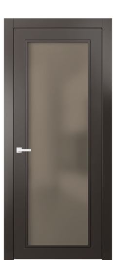 Дверь межкомнатная 8000 МАН БР САТ. Цвет Матовый антрацит. Материал Гладкая эмаль. Коллекция Neo Classic. Картинка.