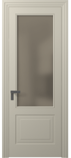 Дверь межкомнатная 8352 МБСР БР САТ. Цвет Матовый бежево-серый. Материал Гладкая эмаль. Коллекция Rocca. Картинка.