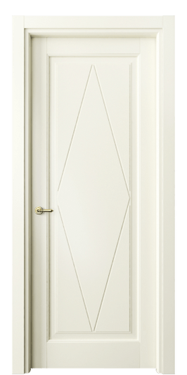 Дверь межкомнатная 6341 ММБ. Цвет Матовый молочно-белый. Материал Гладкая эмаль. Коллекция Тоскана Ромбо. Картинка.