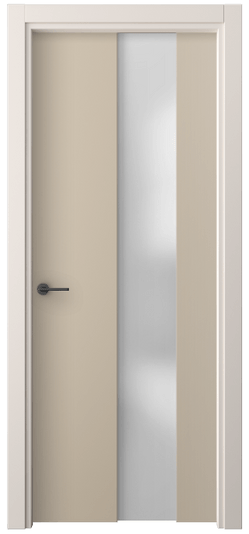 Дверь межкомнатная 4226 ПЭСБ САТ. Цвет ПЭТ светло-бежевый. Материал ПЭТ. Коллекция Freedom. Картинка.
