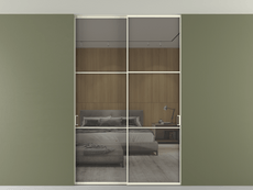 Перегородка Формато внутри проёма скрытое крепление в потолок 2 створки