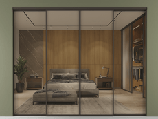 Перегородка Формато внутри проёма 4 створки