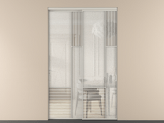 Перегородка Мозаик внутри проёма 2 створки