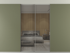 Перегородка Формато внутри проёма скрытое крепление в потолок 2 створки