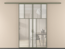 Перегородка Мозаик вдоль стены 2 створки