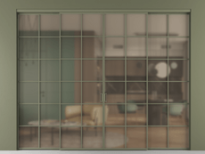 Перегородка Формато внутри проёма 4 створки