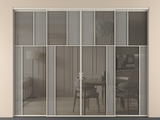 Перегородка Мозаик внутри проёма 4 створки