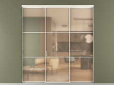 Перегородка Формато внутри проёма 3 створки