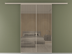 Перегородка Формато вдоль стены 2 створки