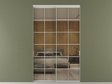 Перегородка Формато внутри проёма 2 створки