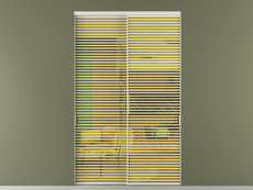 Перегородка Формато внутри проёма 2 створки