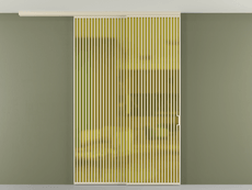 Перегородка Formato вдоль стены на потолок телескопик синхро 2