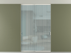 Перегородка Формато внутри проёма скрытое крепление в потолок 2 створки