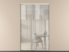 Перегородка Мозаик внутри проёма 2 створки