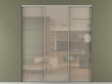 Перегородка Формато внутри проёма 3 створки