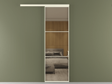 Перегородка Formato вдоль стены 1 створка