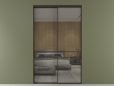 Перегородка Формато внутри проёма 2 створки