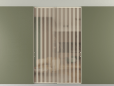 Перегородка Formato внутри проёма двустворчатая со скрытым креплением в потолок