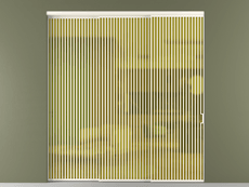 Перегородка Formato внутри проёма 3 створки с синхронным механизмом