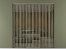 Перегородка Формато внутри проёма 3 створки